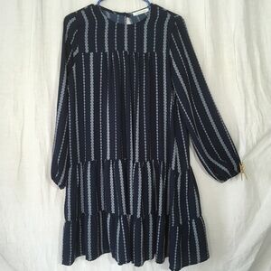 Lake‎ Flower Long Sleeve Flowy Prairie Dress